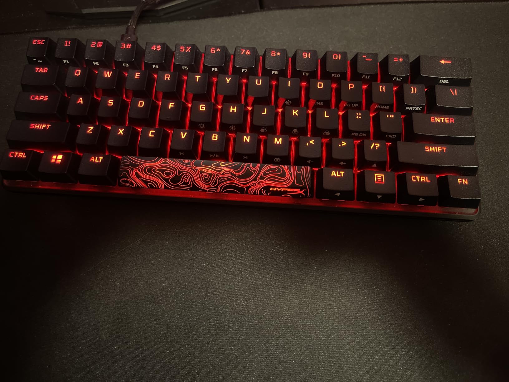 HyperX Alloy Origins Core - Tenkeyless Mechanical Gaming Keyboard, Software Controlled Light & Macro Customization, Compact Form Factor, RGB LED Backlit, Tactile HyperX Aqua Switch, Black customer photo 1