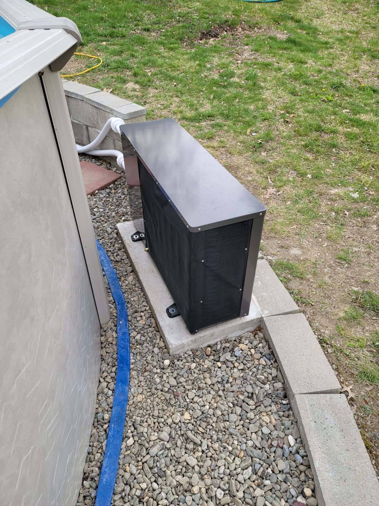 FH255 55,000 BTU Electric Pool Heat Pump - 240V Above Ground & Inground Pool Heater up to 10,000 Gal, COP 5.92 High Efficiency, No Gas Required, Weatherproof Steel, Digital Control customer photo 1