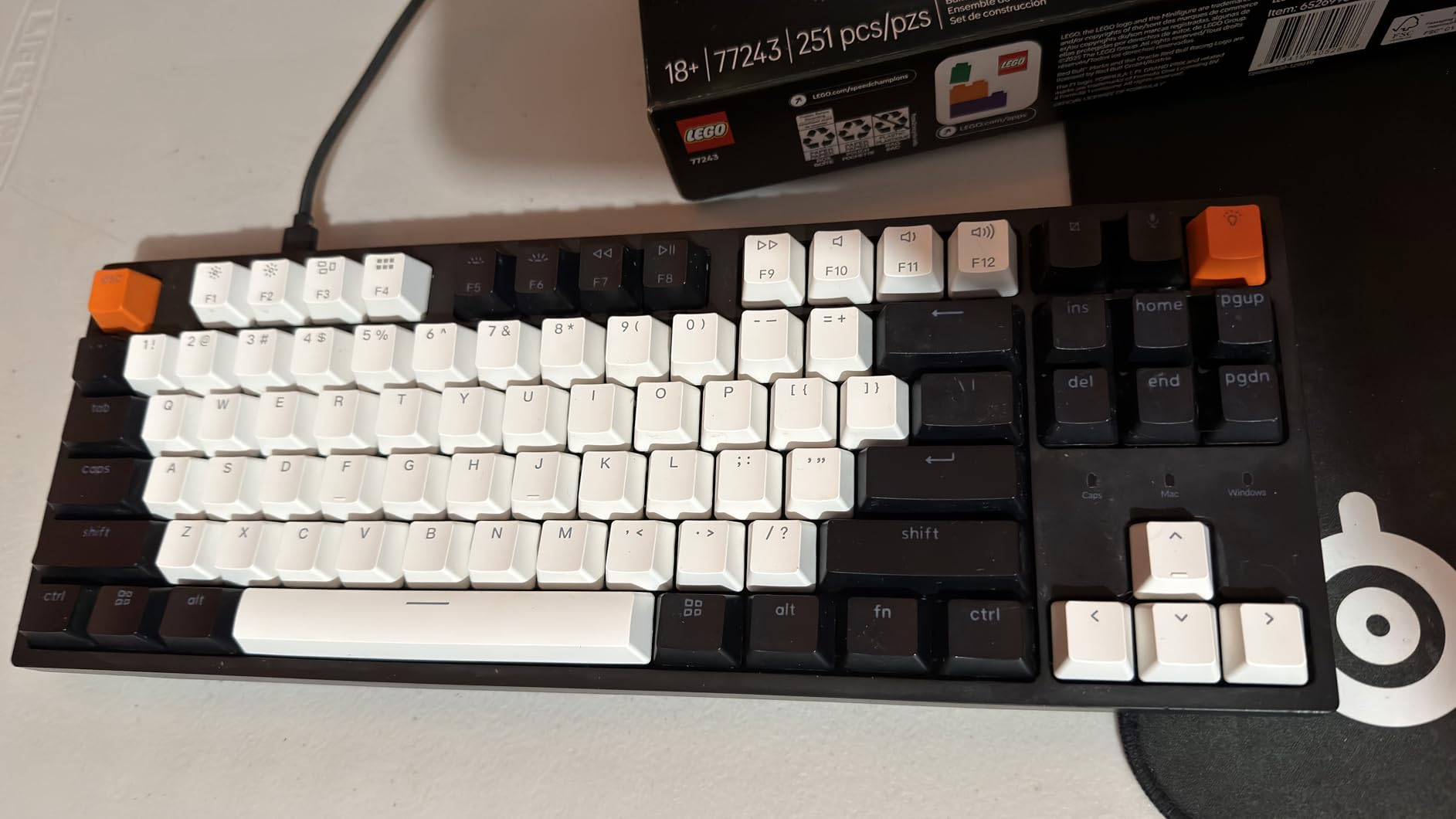 Keychron C1 Hot-swappable Wired Mechanical Computer Keyboard with Gateron G Pro Brown Switch, Double-Shot ABS Keycaps, White Backlight, USB Type-C, Tenkeyless 87 Keys customer photo 1