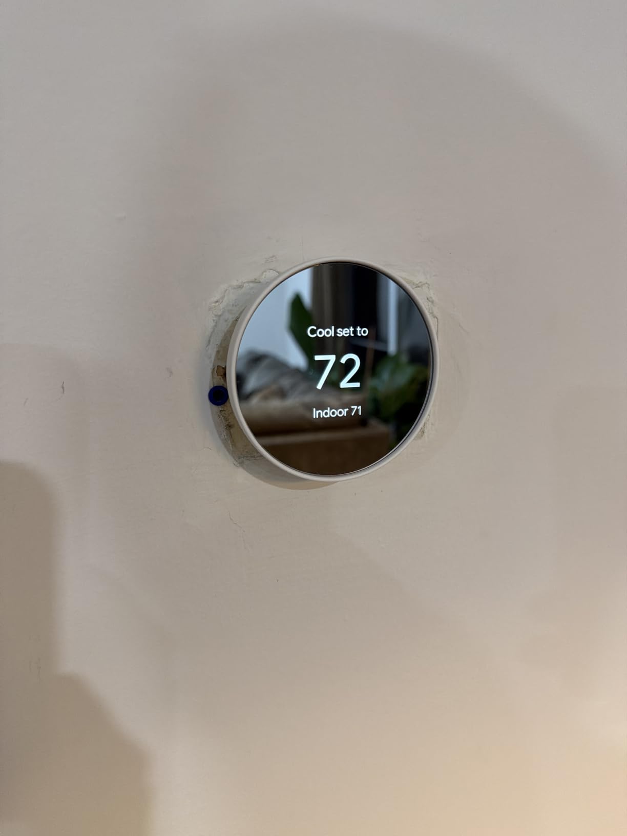 Nest Thermostat - Smart Thermostat for Home - Programmable Wifi Thermostat - Snow customer photo 2
