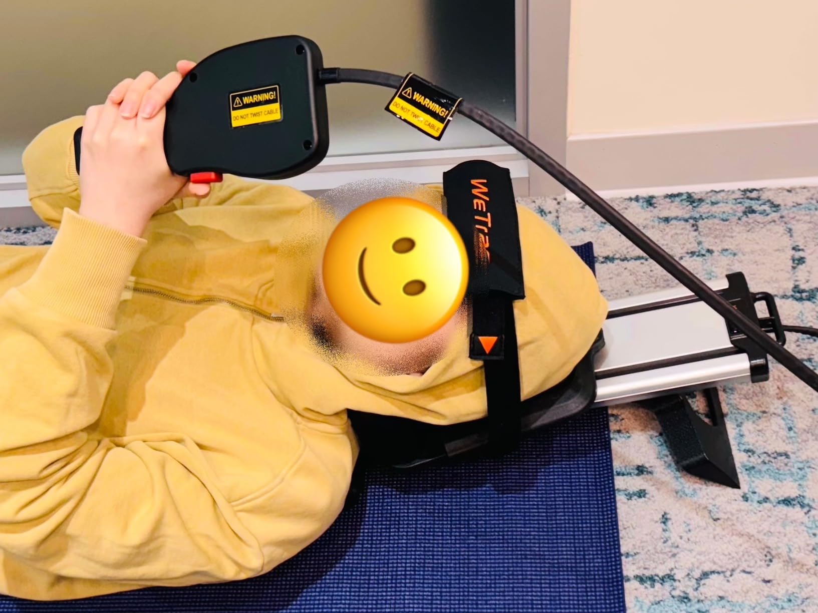 iSTIM WeTrac Cervical Neck Traction Device, Relaxer and Stretcher, Pain Relief for Spinal Decompression, Relieving Pinched Nerves, and Cervical Pain, Home Use, with Travel Bag customer photo 2