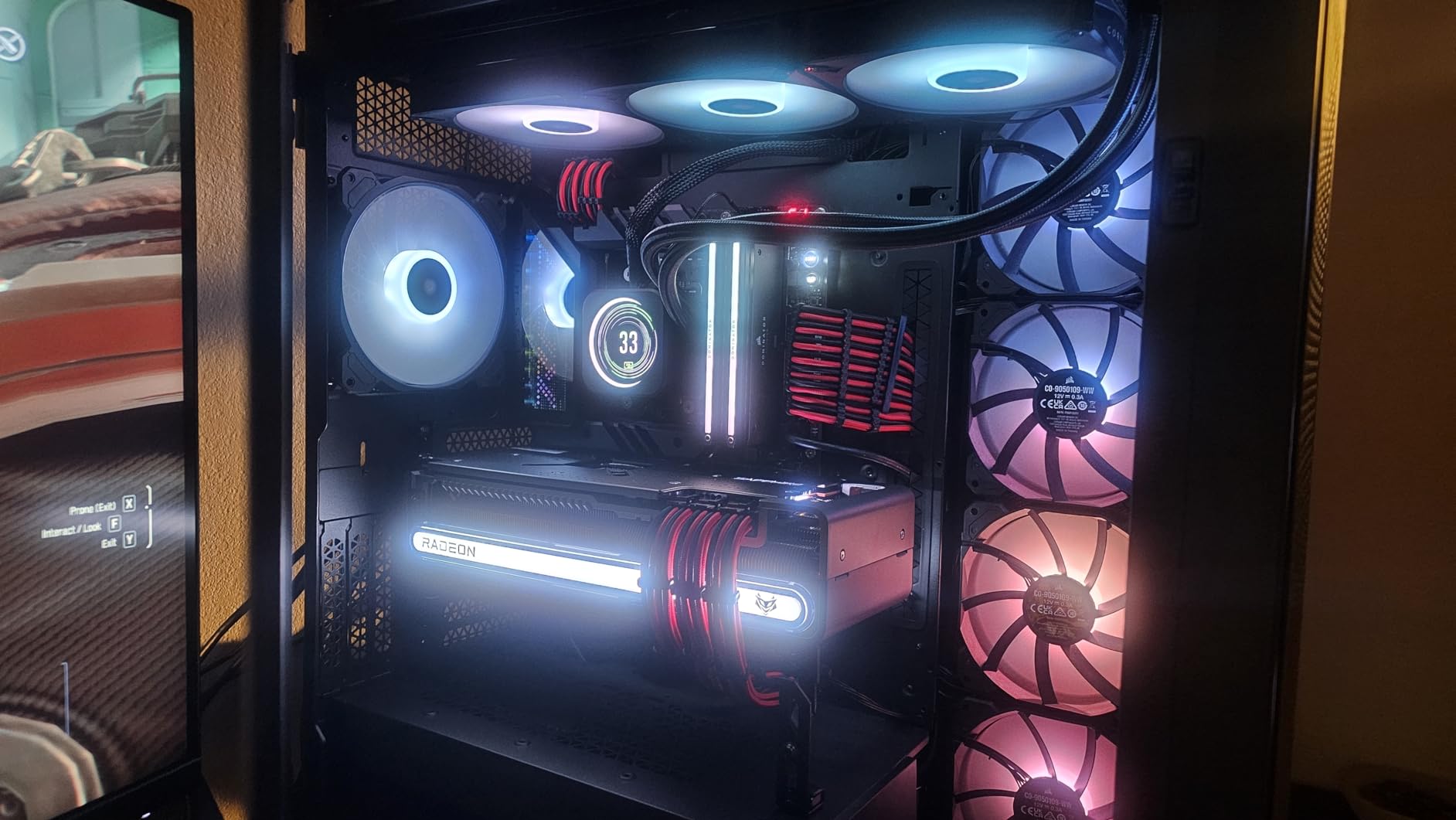 CORSAIR 7000D Airflow Full-Tower ATX PC Case - High-Airflow Front Panel - Spacious Interior - Easy Cable Management - 3X 140mm AirGuide Fans with PWM Repeater Included - Black customer photo 2