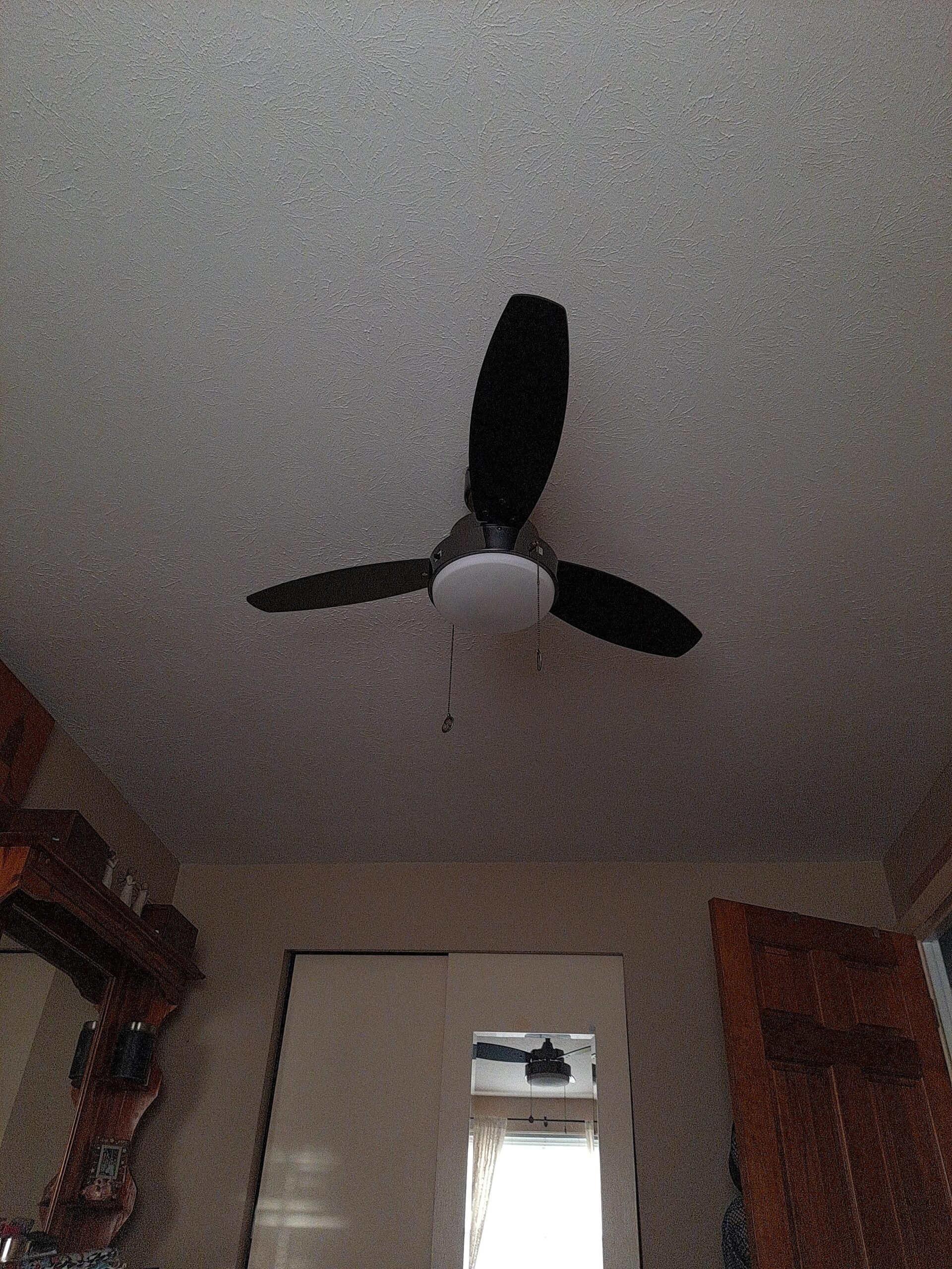 Westinghouse Lighting 7305000 Alloy, Modern LED Ceiling Fan with Light, 42 Inch, Matte Black Finish, Opal Frosted Glass customer photo 2