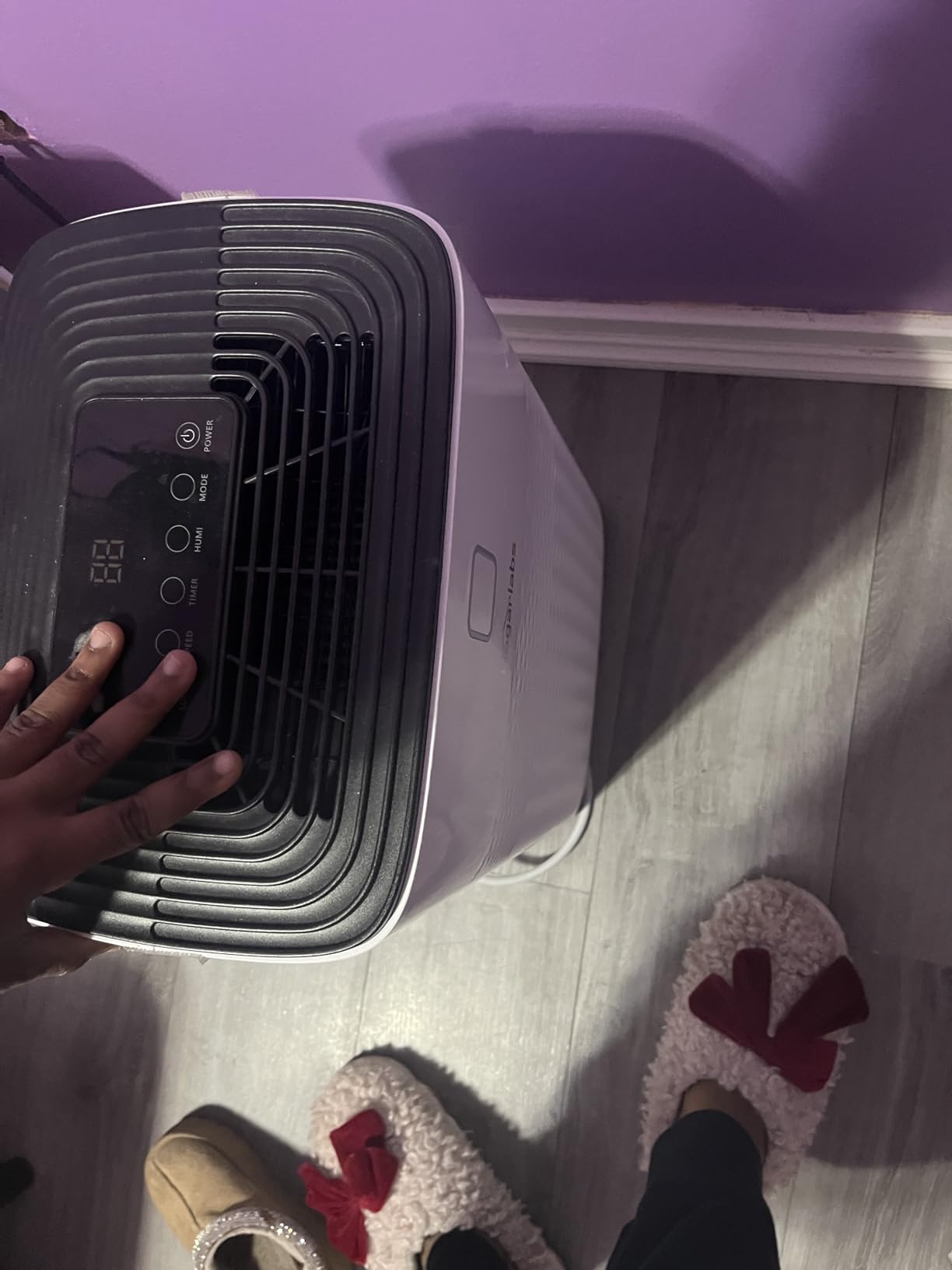 HOGARLABS 50 Pint Smart Dehumidifiers for Home and Basements, with 3 Working Modes, Overflow Protection, and Auto Shut off Restart. Ultra Silent Dehumidifier with Drain Hose and Digital Control Panel. customer photo 1