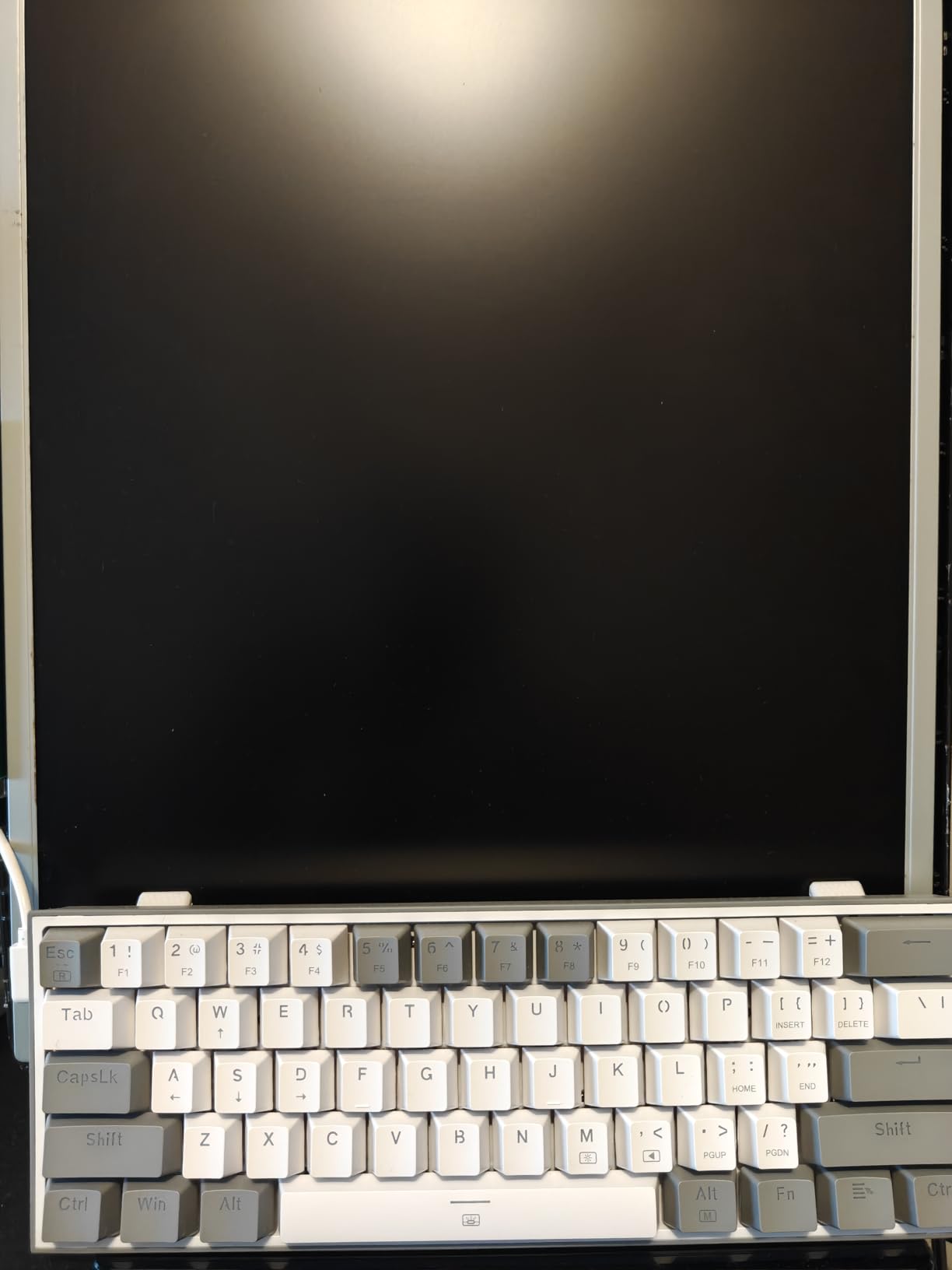Redragon K617 Fizz 60% Wired RGB Gaming Keyboard, 61 Keys Hot-Swap Compact Mechanical Keyboard w/White and Grey Color Keycaps, Linear Red Switch, Pro Driver/Software Supported customer photo 2