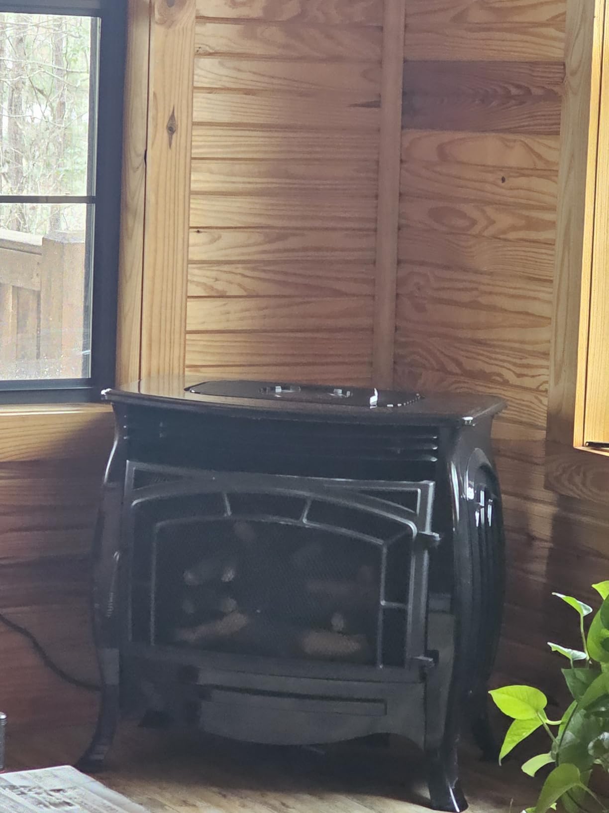Duluth Forge Dual Fuel Ventless Gas Stove - 26,000 BTU, Remote Control, Matte Black Finish - Model# FDSR25 customer photo 1