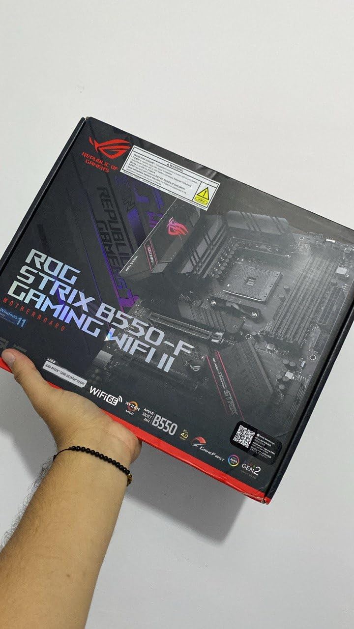 Asus ROG Strix B550-F Gaming WiFi II AMD AM4 (3rd Gen Ryzen) ATX Gaming Motherboard (PCIe 4.0, WiFi 6E, 2.5Gb LAN, BIOS Flashback, HDMI 2.1, Addressable Gen 2 RGB Header and Aura Sync) customer photo 8