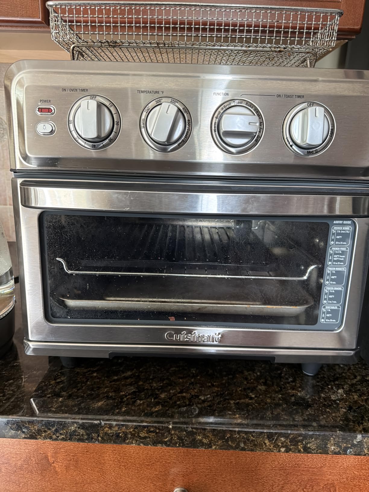 Cuisinart Air Fryer Toaster Oven, 1800W, 8-in-1 with Air Fry, Convection, Broil & Warm, 0.6 Cubic Feet, 60-Minute Timer, TOA-70NAS, Stainless Steel customer photo 1