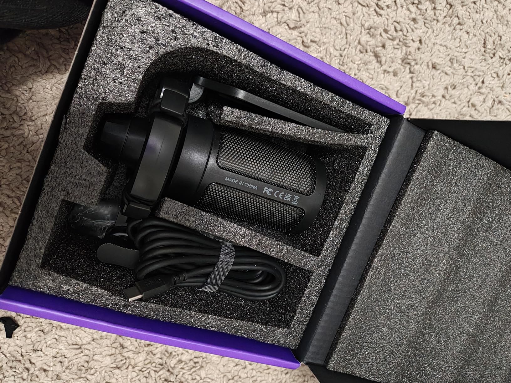FIFINE Gaming USB Microphone for PC PS5, Condenser Mic with Quick Mute, RGB Indicator, Tripod Stand, Pop Filter, Shock Mount, Gain Control for Streaming Discord Twitch Podcasts Videos- AmpliGame customer photo 2