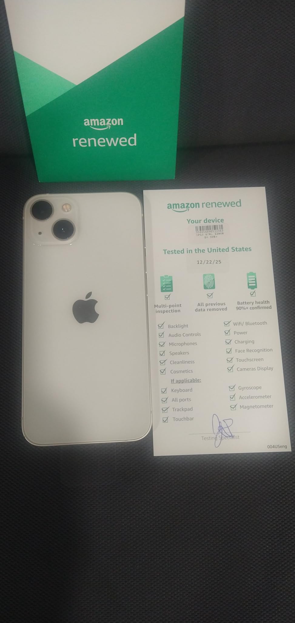 Apple iPhone 13, 128GB, Midnight - Unlocked (Renewed) customer photo 1
