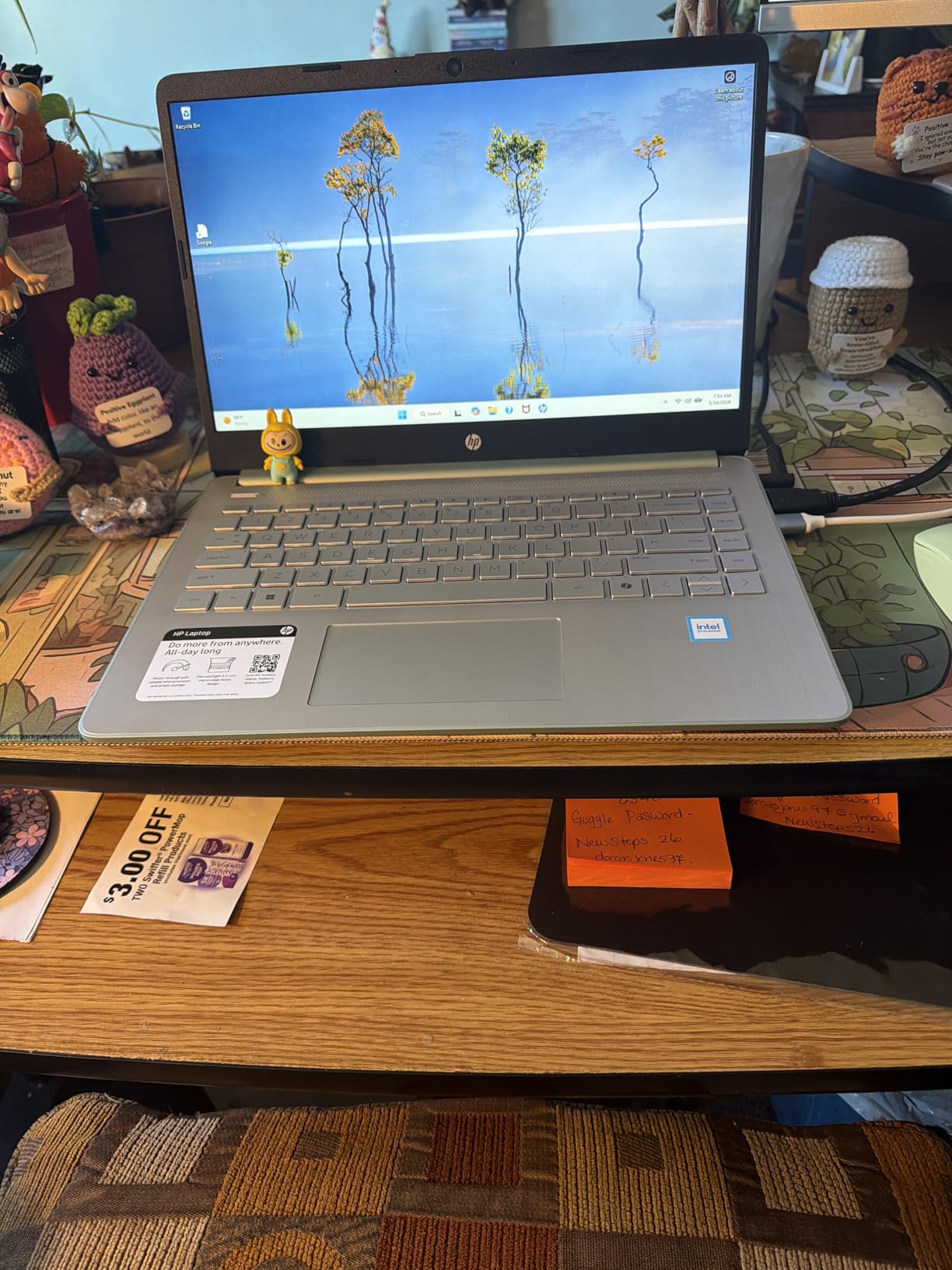 HP Stream 14 Student Business Laptop, Microsoft Office 365, Copilot AI, 8GB RAM, 128GB UFS, Intel N150 Processor(Quad-core), Willow Green, Windows 11 Home, with 5ave Kit customer photo 1