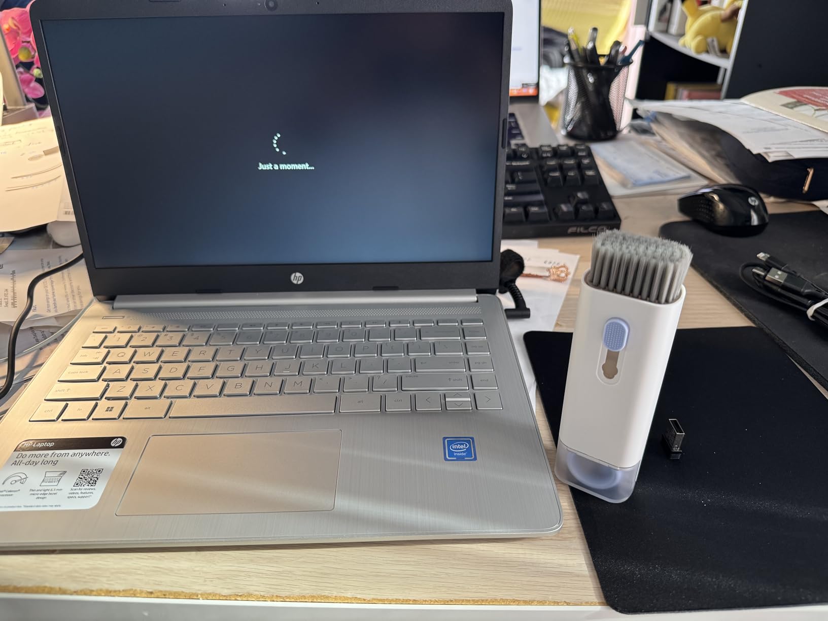 HP Stream 14 Student Business Laptop, Microsoft Office 365, Copilot AI, 8GB RAM, 128GB UFS, Intel N150 Processor(Quad-core), Willow Green, Windows 11 Home, with 5ave Kit customer photo 2
