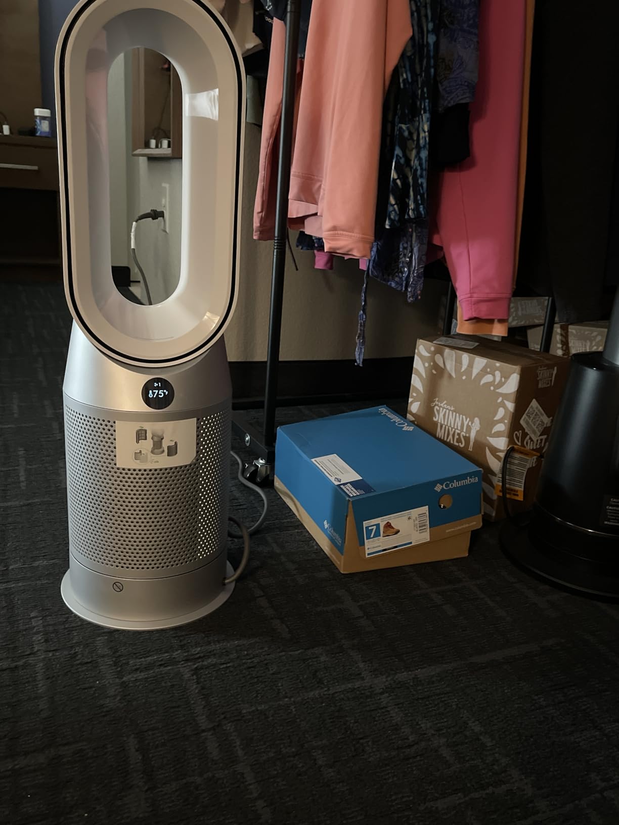 Dyson Purifier Hot+Cool HP07 Air Purifier, Heater, and Fan - White/Silver, Large customer photo 1