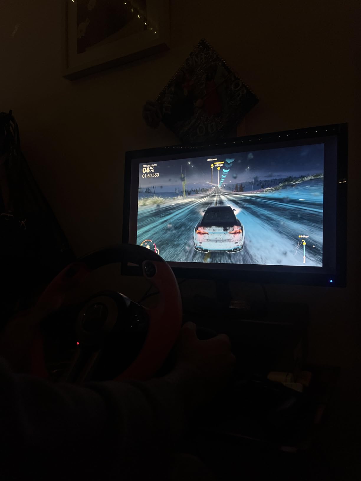 PXN PC Racing Wheel, V3 PRO 180 Degree Universal USB Car Sim Game Steering Wheel with Pedals for PC, Xbox One, Xbox Series S/X, PS3, PS4, Switch customer photo 2