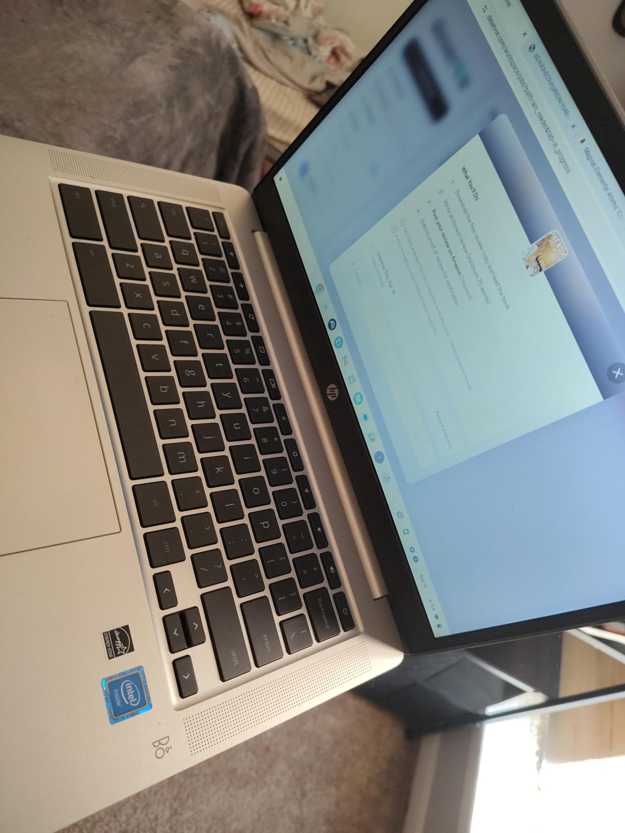 HP Chromebook 14 Laptop, Intel Celeron N4120, 4 GB RAM, 64 GB eMMC, 14