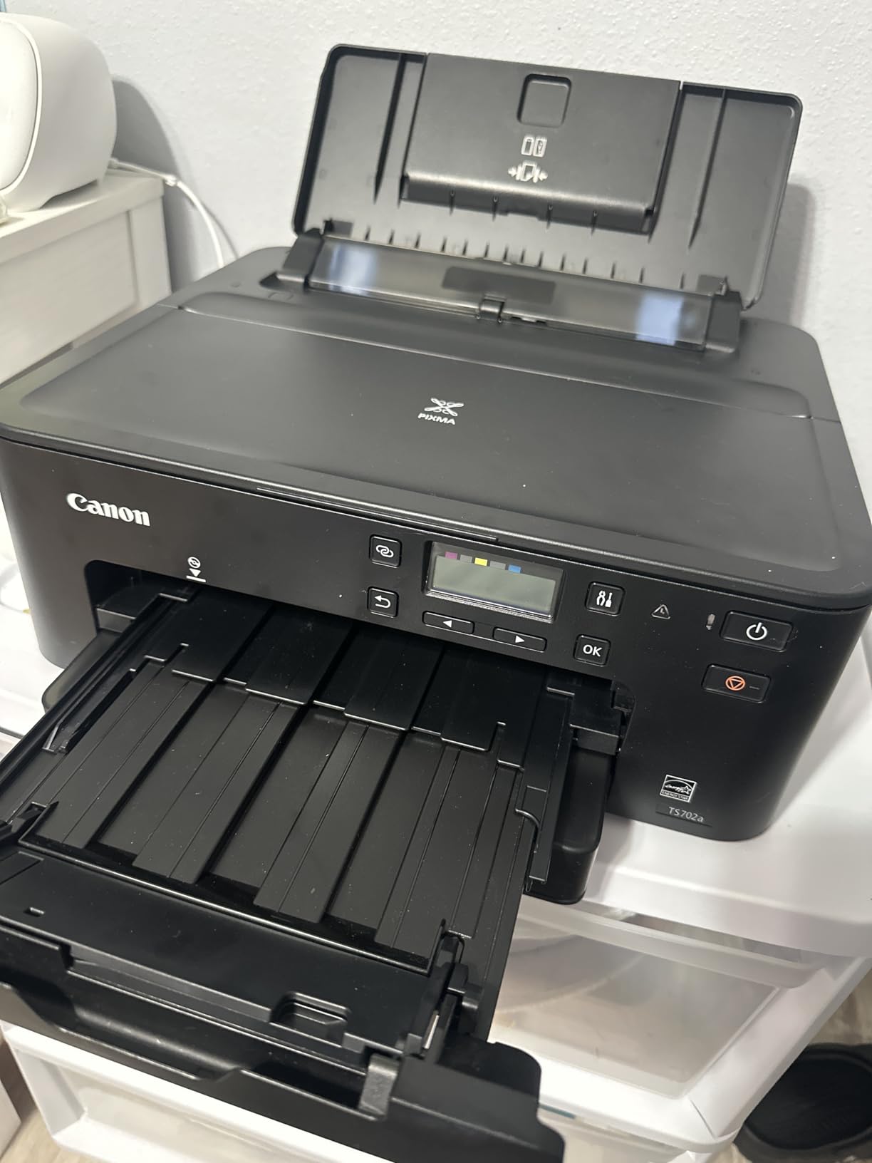 Canon PIXMA TS702a Wireless Single Function Printer |Mobile Printing with AirPrint®, and Mopria®, Black customer photo 2