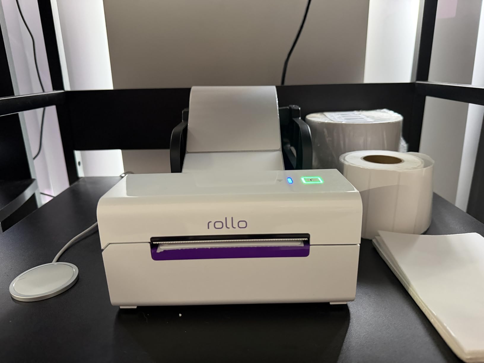 Rollo Wireless Shipping Label Printer - Wi-Fi Thermal Label Printer 4x6 for Shipping Packages - AirPrint from iPhone, iPad, Mac - Supports Windows, Chromebook, Android, Linux customer photo 1