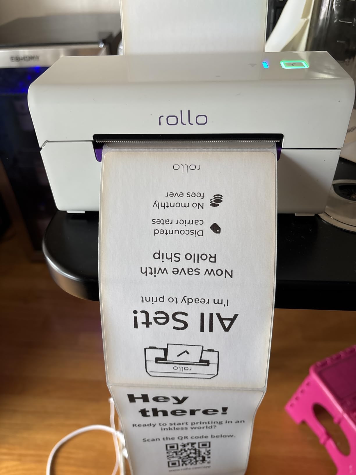 Rollo Wireless Shipping Label Printer - Wi-Fi Thermal Label Printer 4x6 for Shipping Packages - AirPrint from iPhone, iPad, Mac - Supports Windows, Chromebook, Android, Linux customer photo 2