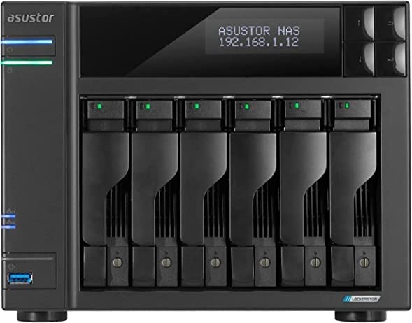 Asustor Lockerstor 6 Gen2 AS6706T - 6 Bay NAS, Intel Quad-Core CPU, 4X M.2 NVMe Slots, Upgradable Dual 2.5GbE, 8GB DDR4 RAM, HDMI, Content Creators (Diskless) customer photo 1