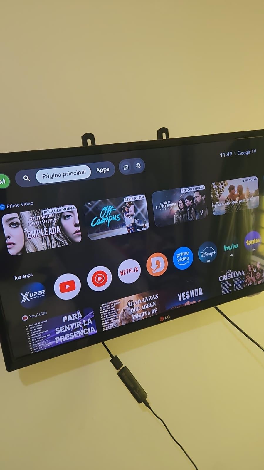 ONN Android TV 2K FHD Streaming Stick with Remote Control & Power Adapter WiFi HDMI Chromecast Built-in customer photo 1