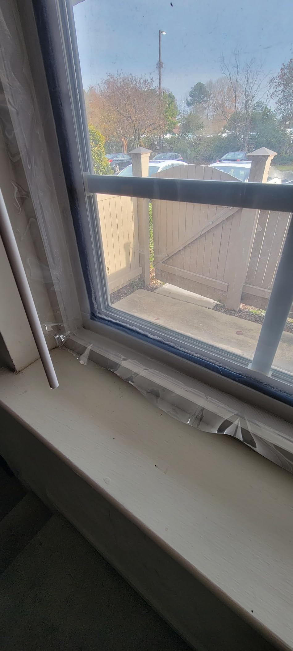 Adjustable Window Insulation Kit 47inX63in(120X160cm) for Winter Keep Cold Out,cuttable Transparent Film 180um Thickness,Easy to Open for Ventilation,Reusable Plastic Window wrap customer photo 2