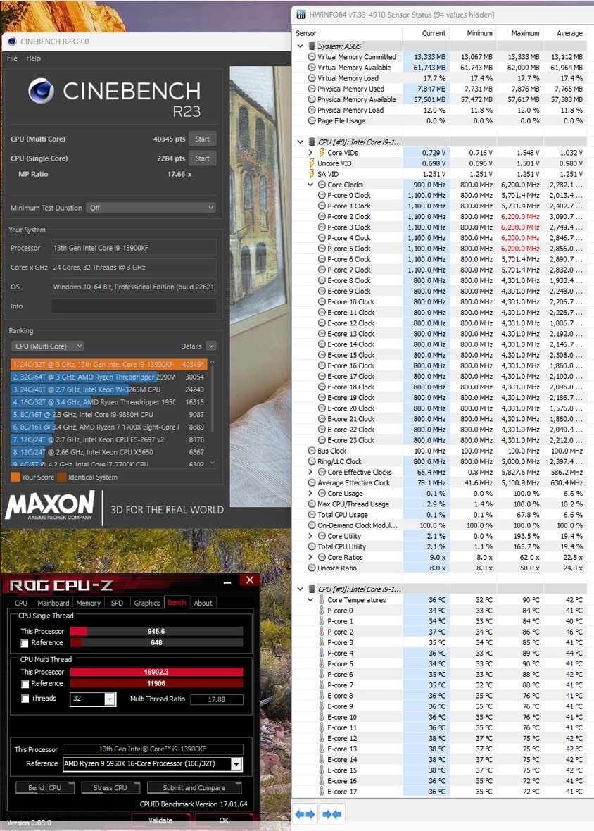 Intel Core i9-13900KF Desktop Processor 24 cores (8 P-cores + 16 E-cores) 36M Cache, up to 5.8 GHz customer photo 2
