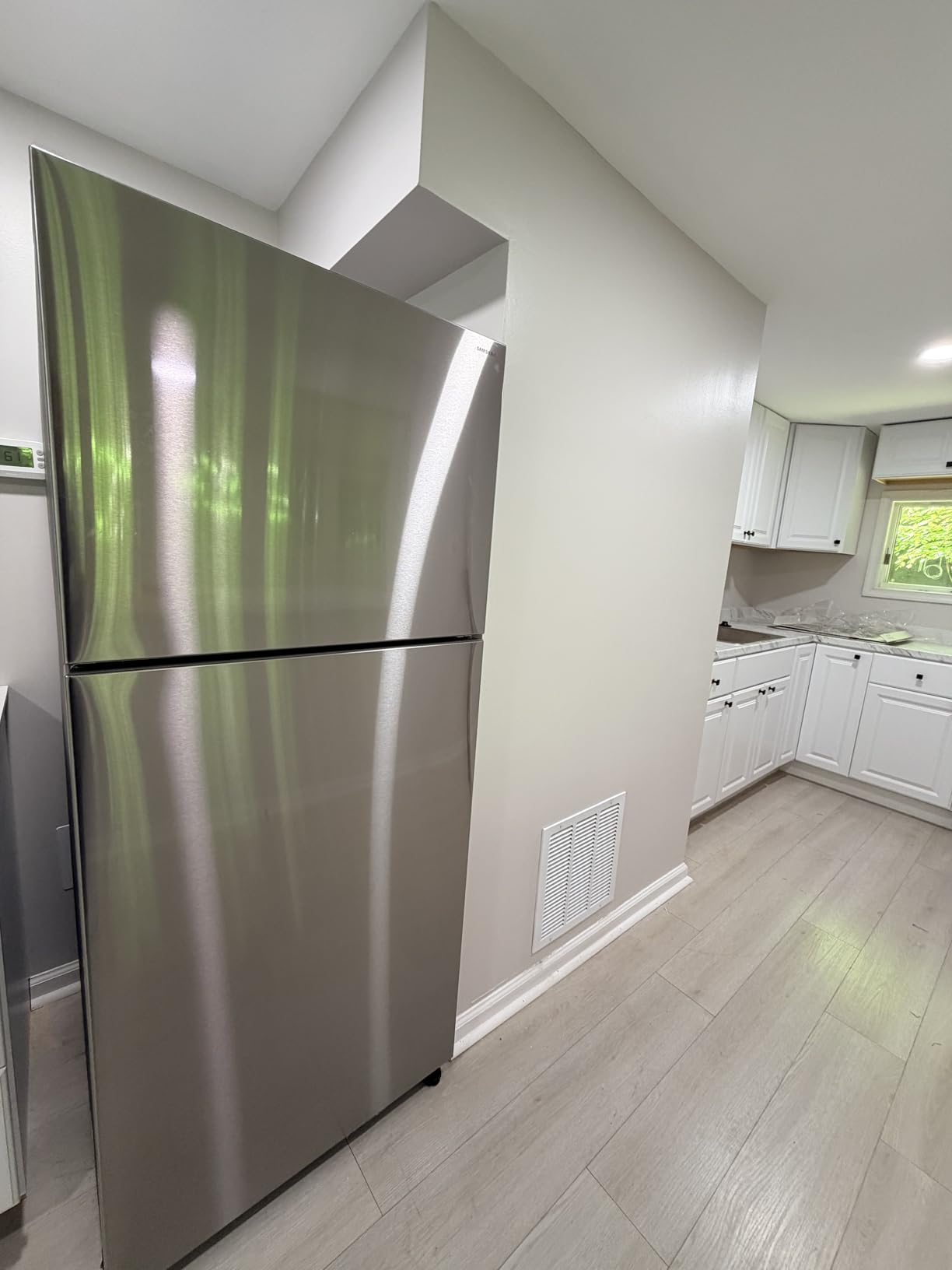 30 Cu. Ft. Bespoke 3-Door French Door Refrigerator with AutoFill Water Pitcher, Stainless Steel, RF30BB6200QLAA customer photo 1