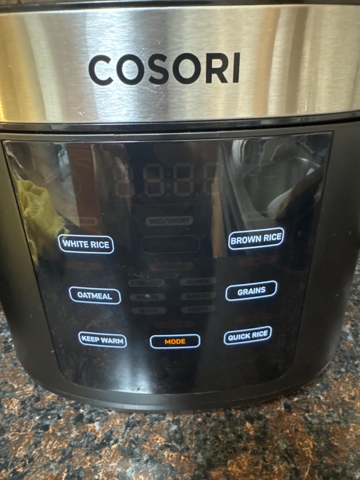 Cosori Rice Cooker 10 Cup, 24h Keep Warm, Non-stick Ceramic Inner Pot, 18 Functions Fuzzy Logic Rice Maker with Stainless Steel Steamer Basket, Saute, Slow Cooker, Black customer photo 1