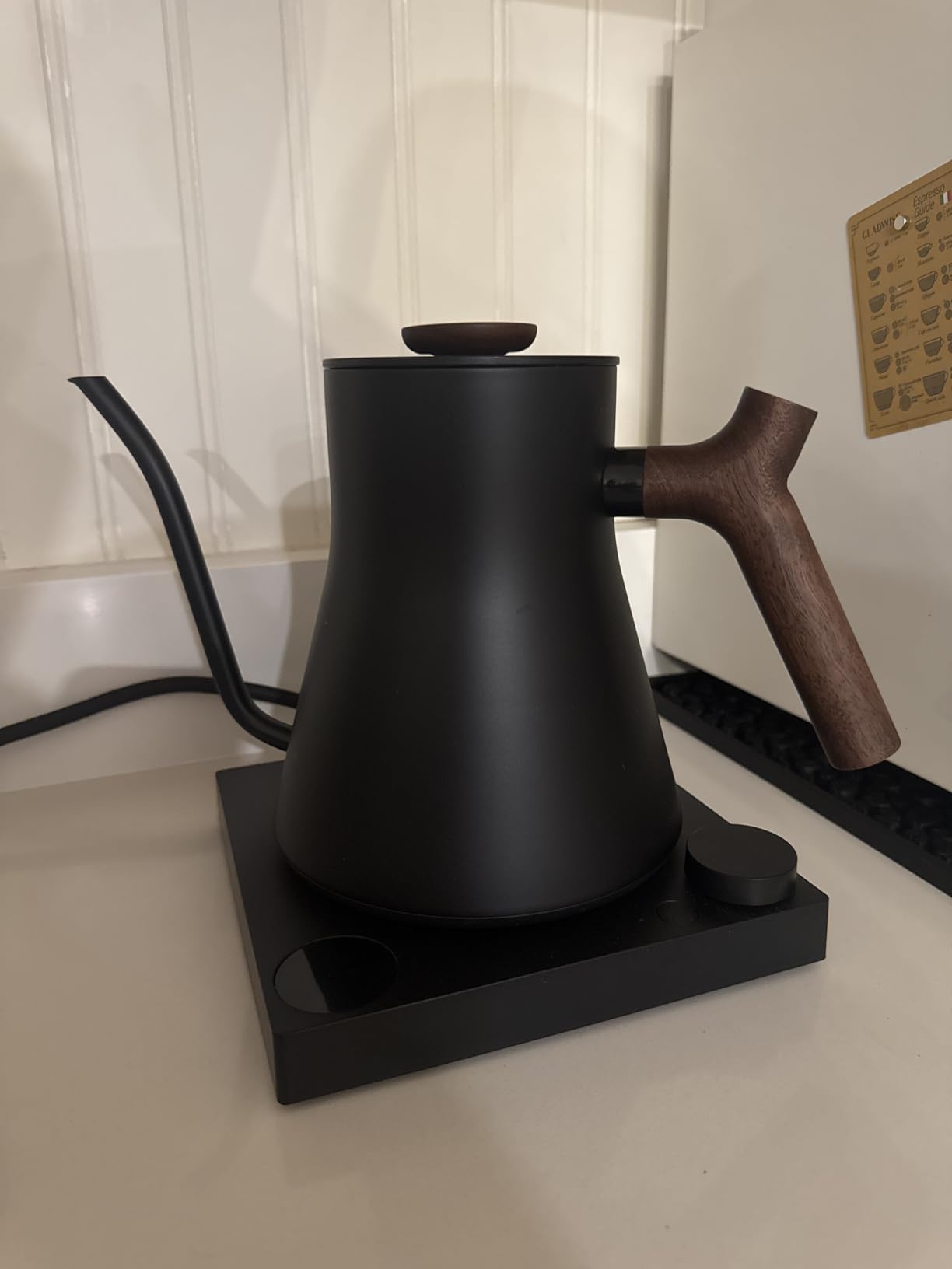 Fellow Stagg EKG Pro Electric Gooseneck Kettle - Precise Temperature Control, Quick Heating, Brew Timer, Scheduling, Stainless Steel, 0.9L, Matte Black customer photo 1