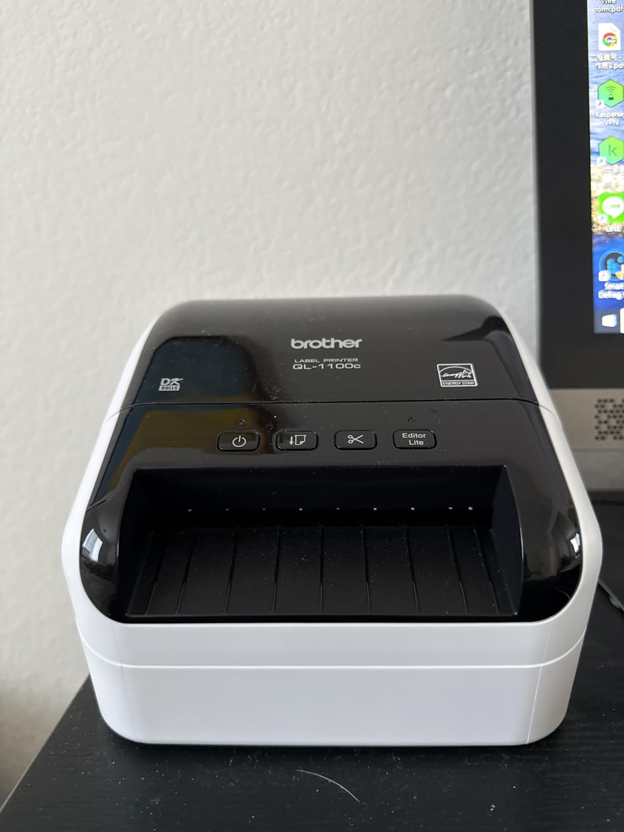 Brother QL-1100c Wide Format Label Printer, Shipping & Postage Labels 4 x 6, Barcode & QR Code, High Speed, Direct Thermal Printing, Compact, uses DK Drop-in Label Rolls, USB Connectivity customer photo 1