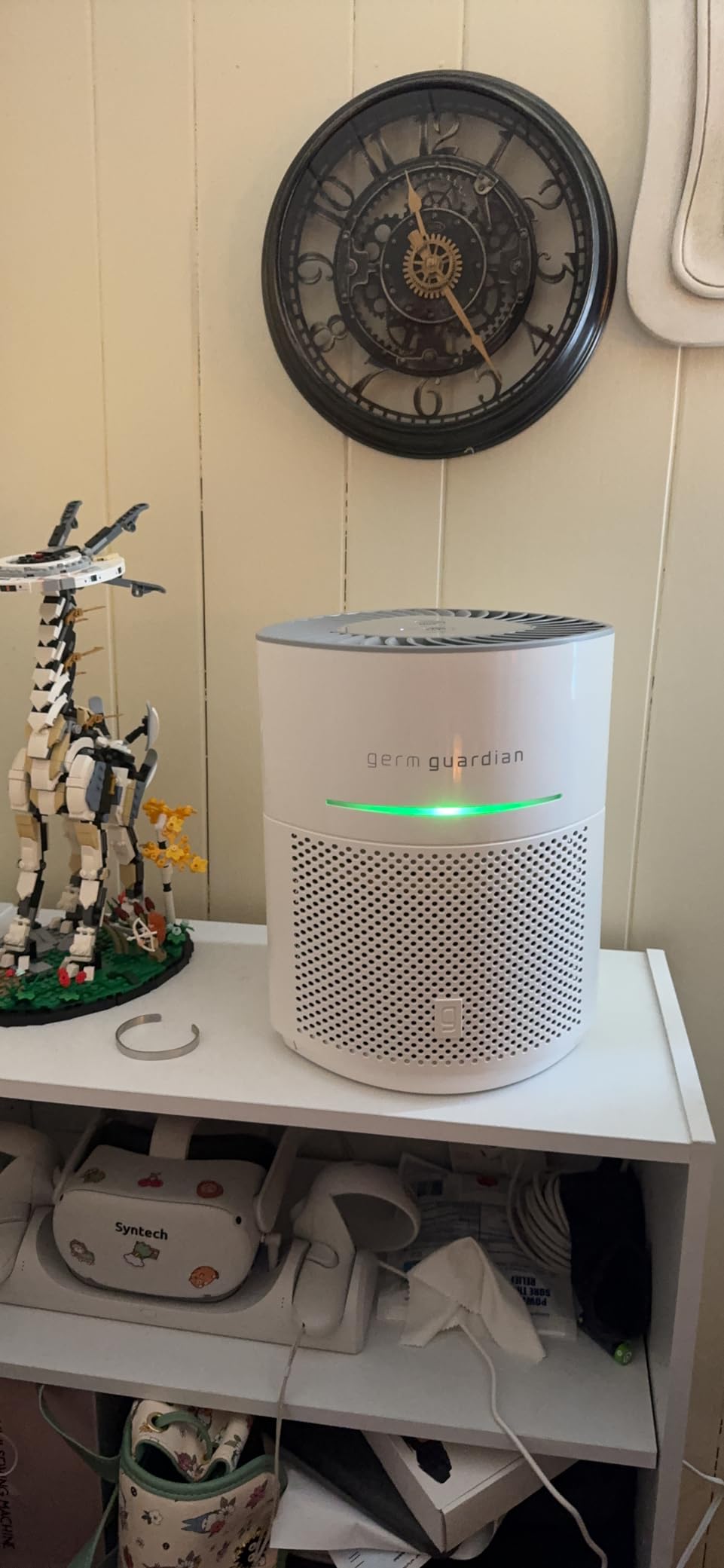 GermGuardian Airsafe+ HEPA Air Purifier for Home, Large Rooms Up To 1043 Sq. Ft. with HEPA Air Filter, UV-C Light & Air Quality Sensor, AC3000W, White customer photo 2