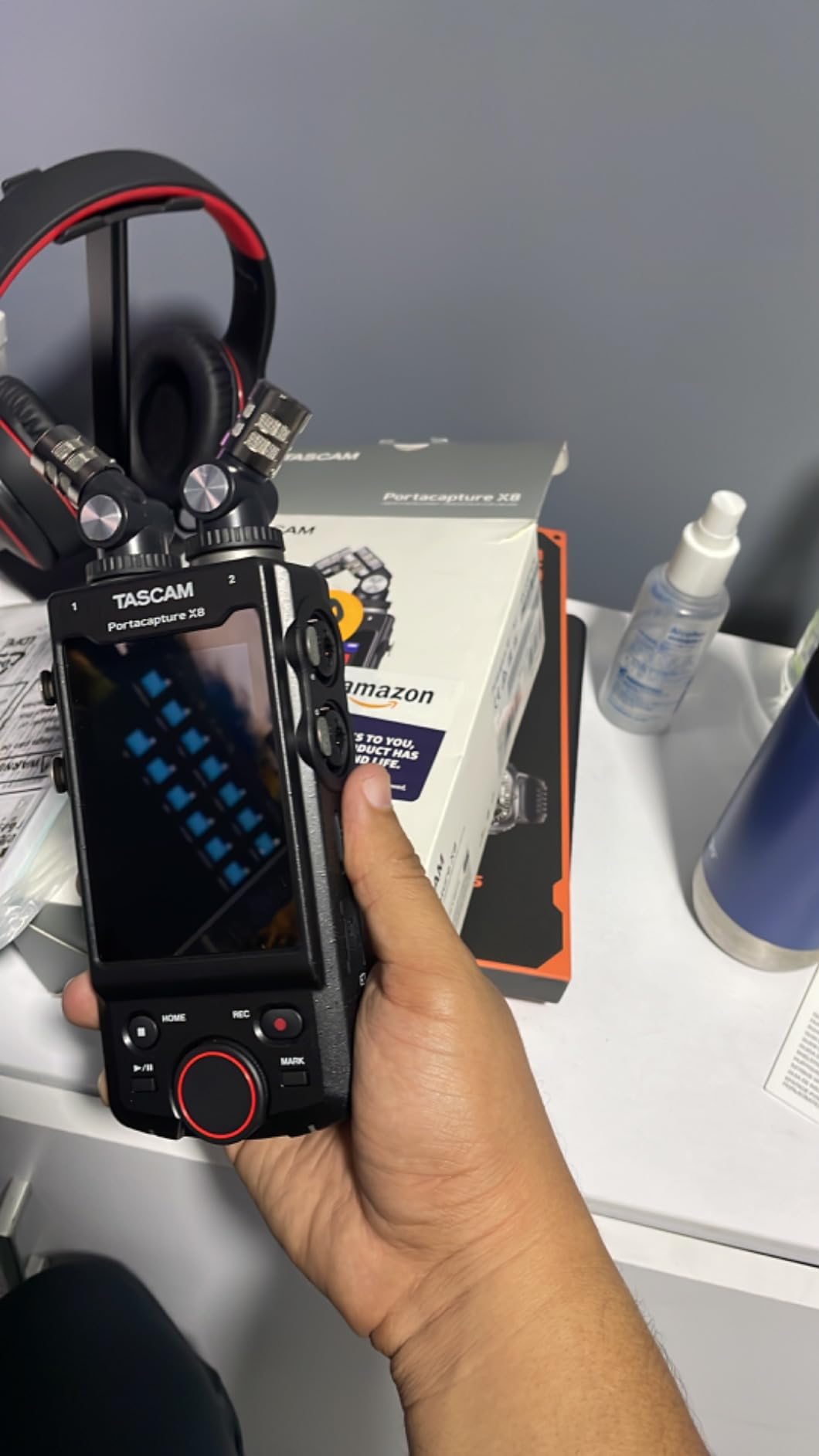 Tascam Portacapture X6 32-bit Float Portable Audio Recorder, Field Recorder for Video, Music, Podcast, Voice, Podcasting customer photo 1
