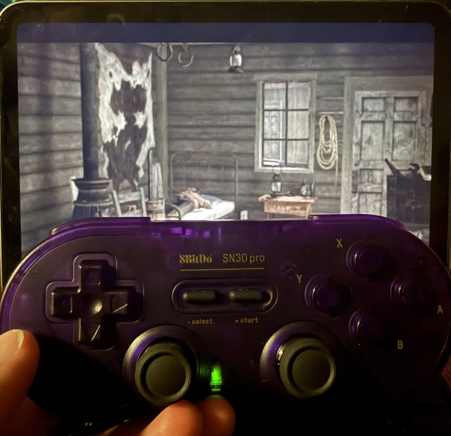 8Bitdo SN30 Pro Wireless Bluetooth Controller (Hall Effect Joystick Update) with Rumble Vibration USB-C Cable Gamepad Compatible with Switch/Switch 2, Windows, Mac OS, Android, Steam - Crystal Purple customer photo 1