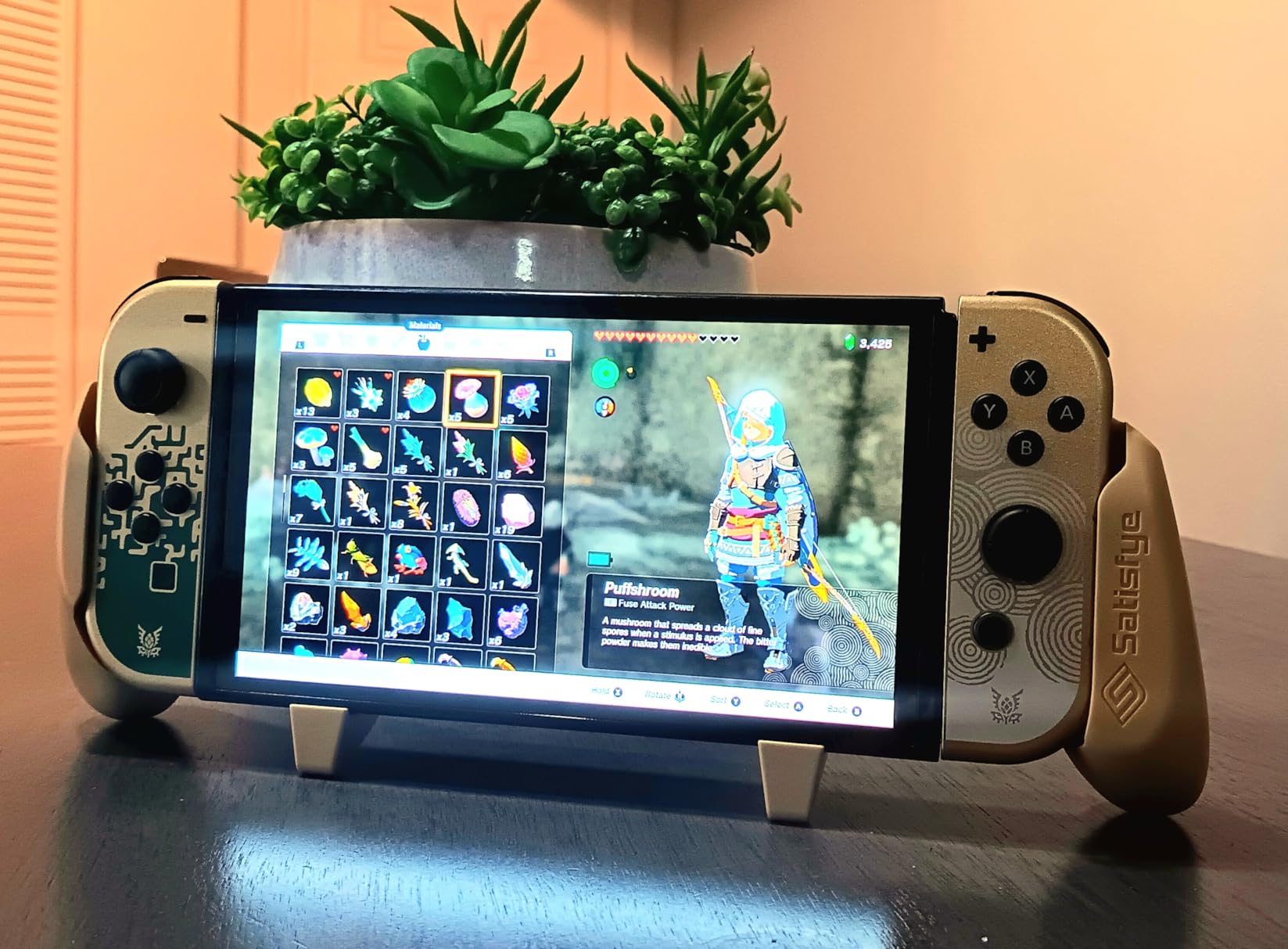 Satisfye - ZenGrip Pro Gen 3 OLED, a Switch Grip Compatible with Nintendo Switch - Comfortable & Ergonomic Grip, Joy Con & Switch Control. #1 Switch Accessories Designed for Gamers (Gold) customer photo 1