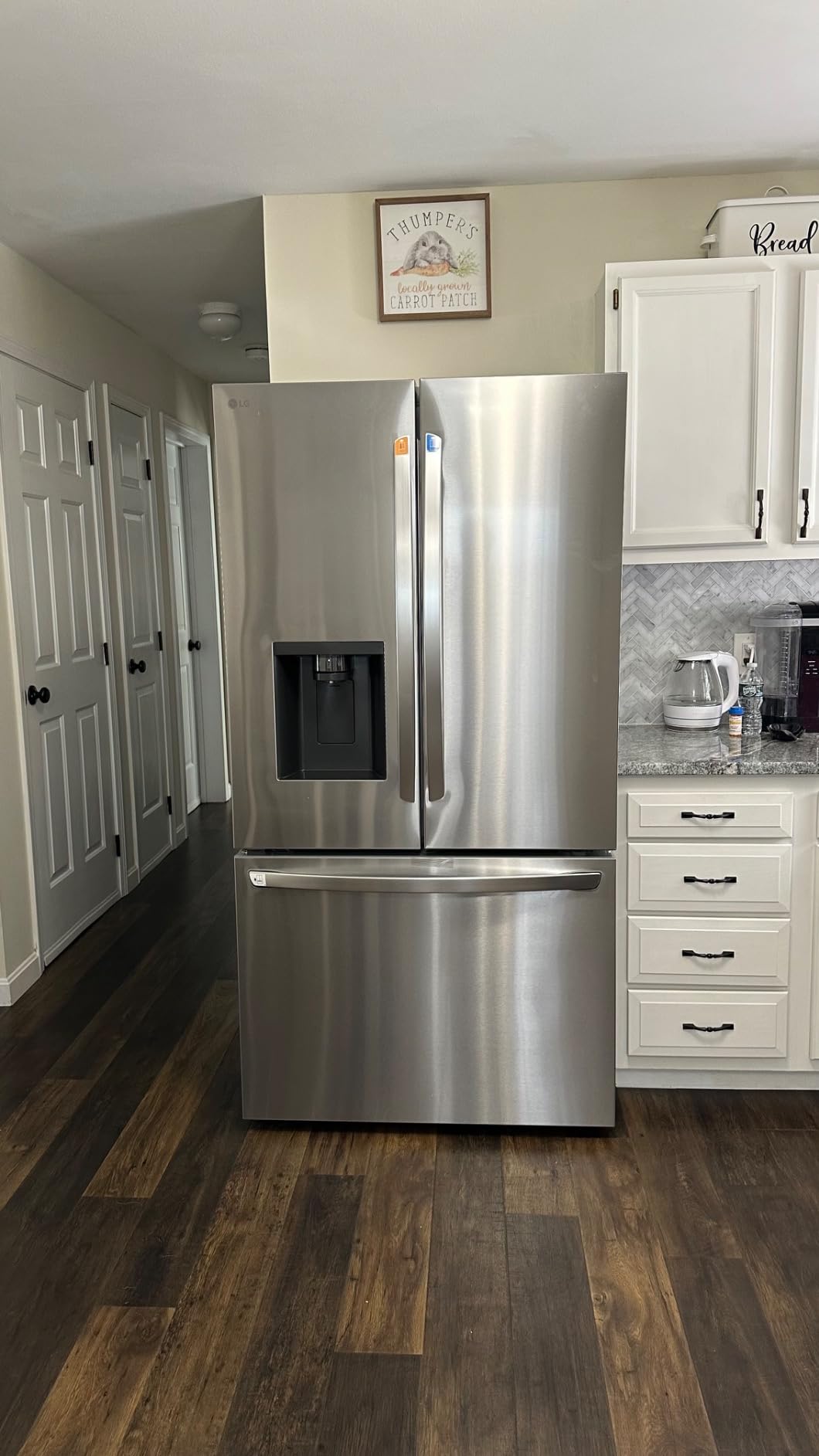 LG 36 Inch Counter-Depth MAX Smart French Door Refrigerator with 26 cu.ft. Capacity, WiFi Enabled, ThinQ Technology, Dual Ice Maker, Slim SpacePlus Ice System customer photo 1