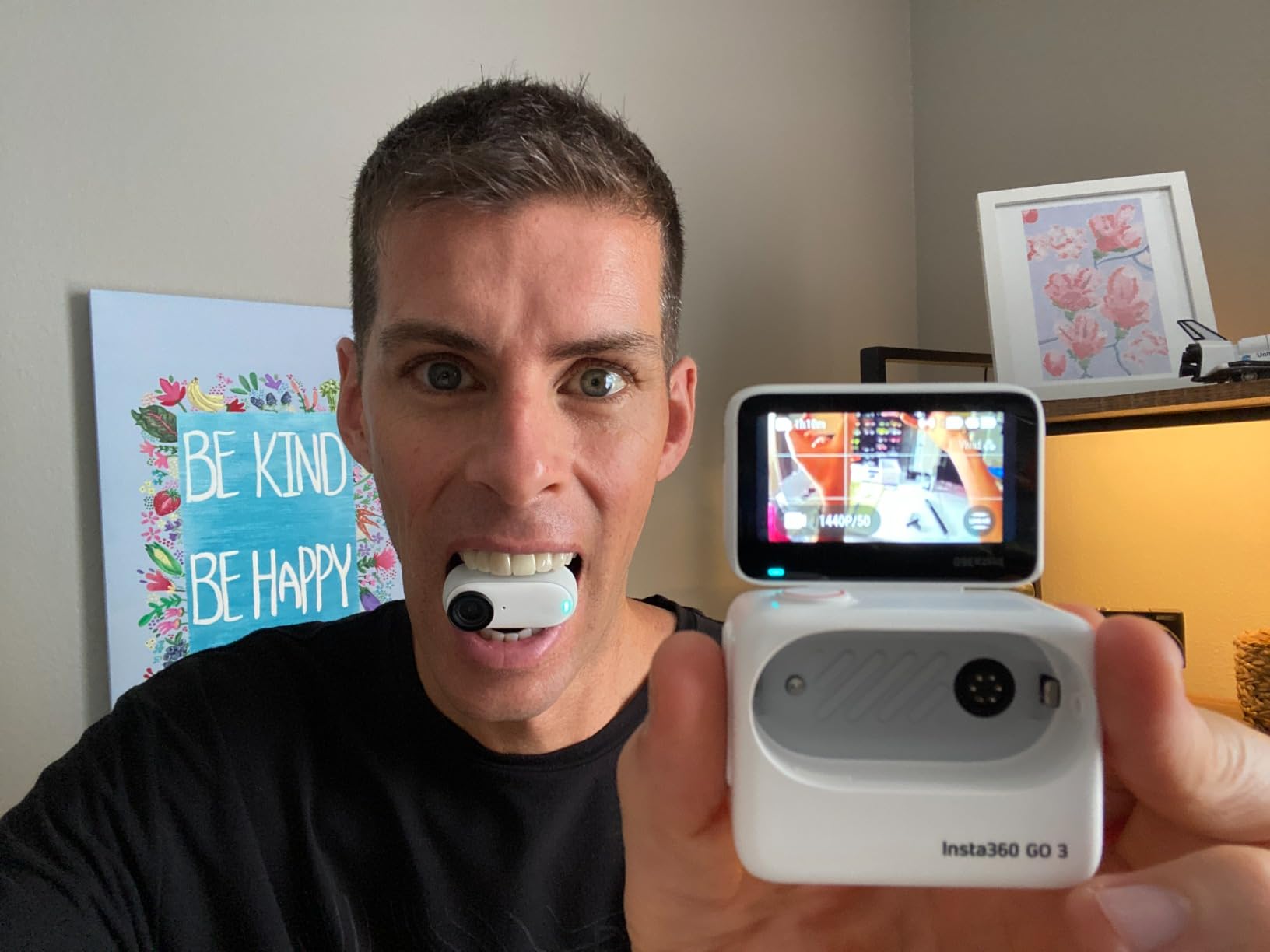 Insta360 GO 3 64GB Vlogging Camera for Creators, Vloggers, Mini Action Camera with Flip Touchscreen, Light and Portable, Hands-Free POV, Mount Anywhere, Stabilization, Remote Preview, Waterproof customer photo 1