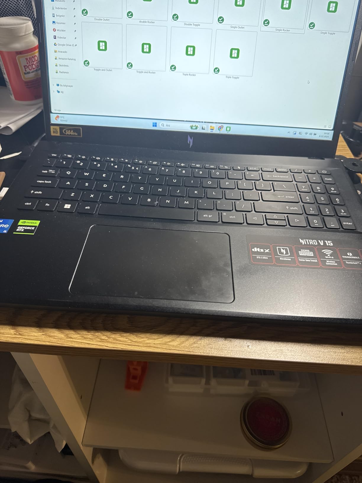 Acer Nitro 5 Gaming Laptop | Intel 12th Gen i7-12650H | NVIDIA GeForce RTX 4060 Laptop GPU | 15.6