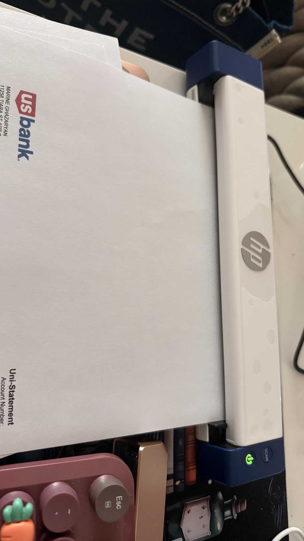 HP Small USB Document & Photo Scanner for Portable 1-Sided Sheetfed Digital Scanning, Model HPPS100, for Home, Office & Business, PC and Mac Compatible, HP WorkScan Software Included customer photo 1