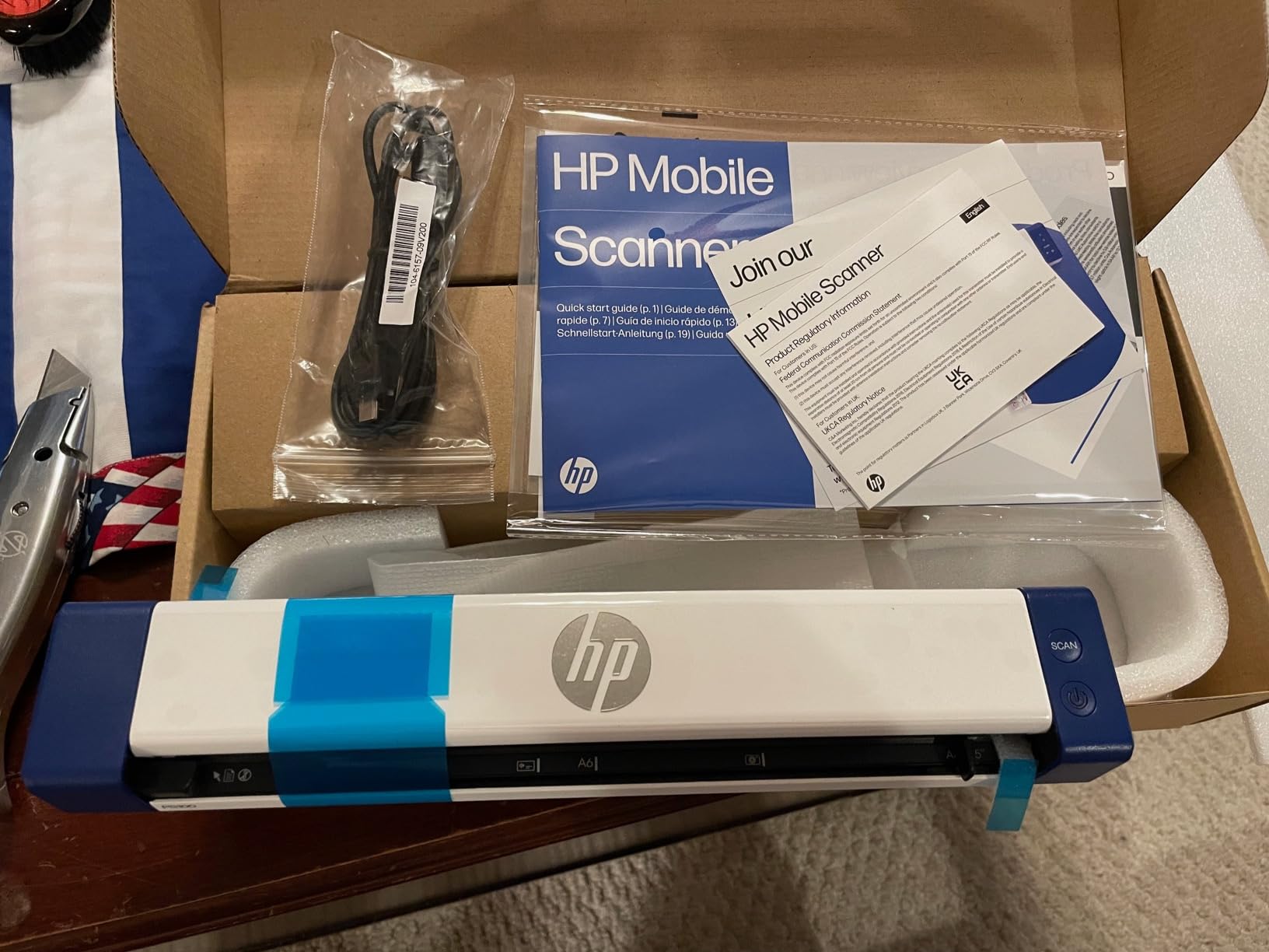 HP Small USB Document & Photo Scanner for Portable 1-Sided Sheetfed Digital Scanning, Model HPPS100, for Home, Office & Business, PC and Mac Compatible, HP WorkScan Software Included customer photo 2