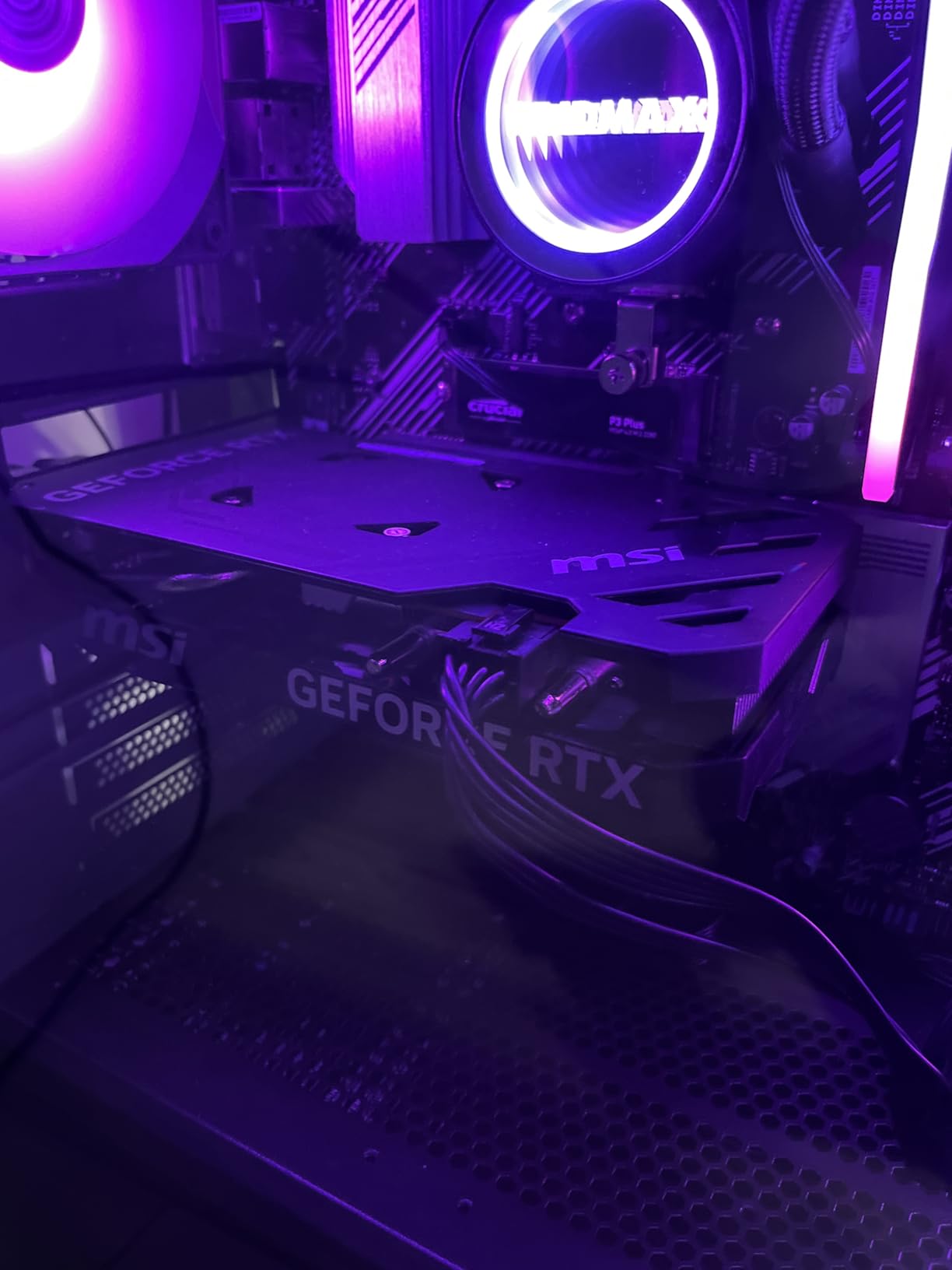 MSI GeForce RTX 4060 Ventus 2X Black 8G OC Gaming Graphics Card - 8GB GDDR6X, PCI Express Gen 4, 128-bit, 3X DP v 1.4a, HDMI 2.1a (Supports 4K & 8K HDR) customer photo 2