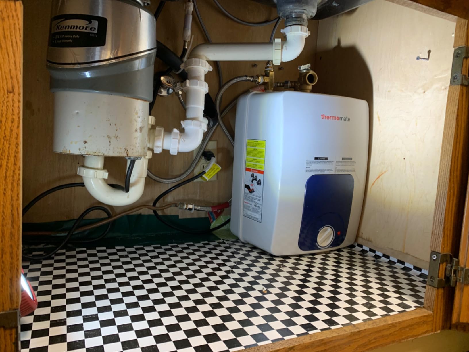 ThermoMate Mini Tank Water Heater Electric UL Listed, ES150B 1.3 Gallon Point of Use Under Sink Water Heater, 120V Corded Wall or Floor Mounted customer photo 2
