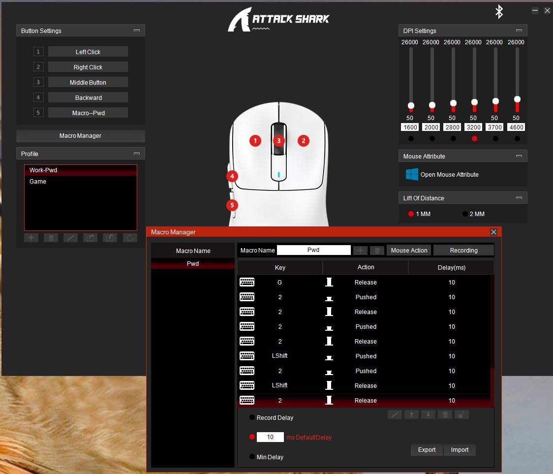 ATTACK SHARK X3 Wireless Gaming Mouse, 49g Ergonomic Computer Mouse, Triple Modes PAW3395 26K DPI Optical Sensor, 200h Battery Life, Programmable Buttons, Gaming Accessories for PC/Laptop/Mac (White) customer photo 1