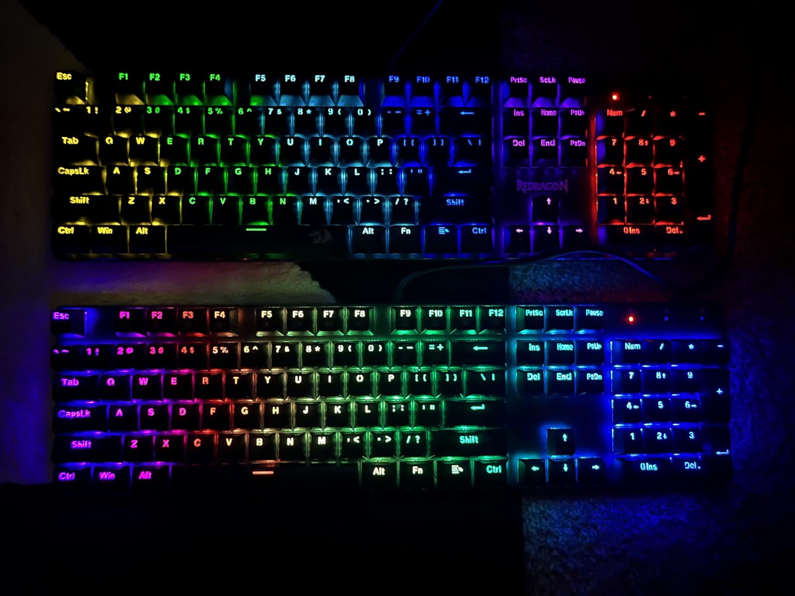 Redragon Mechanical Gaming Keyboard Wired, 11 Programmable Backlit Modes, Hot-Swappable Red Switch, Anti-Ghosting, Double-Shot PBT Keycaps, Light Up Keyboard for PC Mac customer photo 2