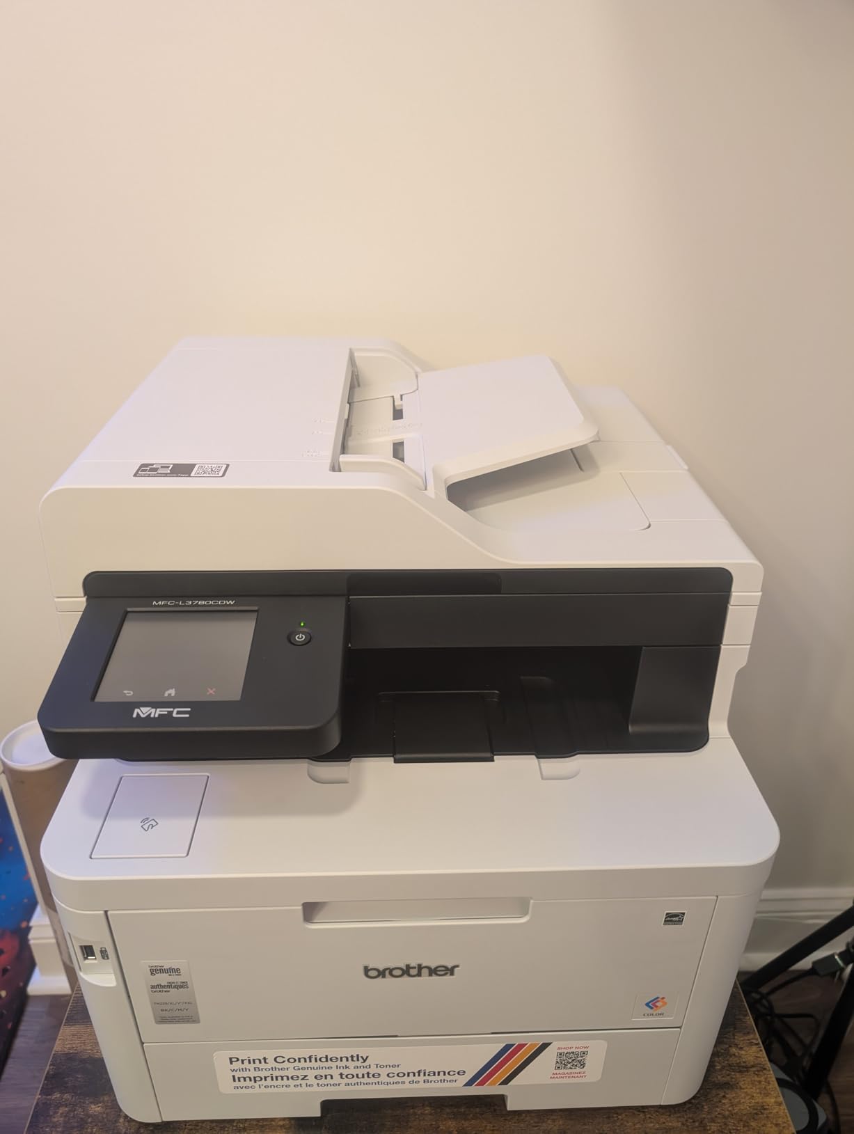 Brother MFC-L3780CDW Wireless Digital Color All-in-One Printer with Laser Quality Output, Single Pass Duplex Copy & Scan | Includes 2 Month Refresh Subscription Trial, Works with Alexa customer photo 2
