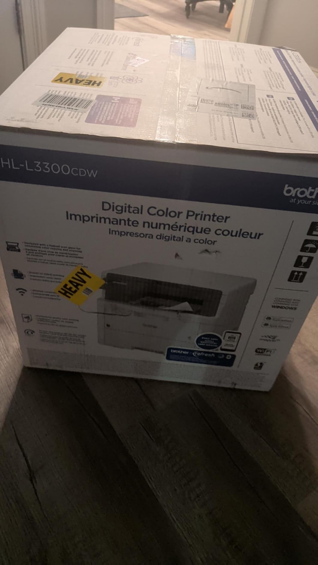 Brother HL-L3300CDW Wireless Digital Color Multi-Function Printer with Laser Quality Output, Copy & Scan, Duplex, Mobile customer photo 1