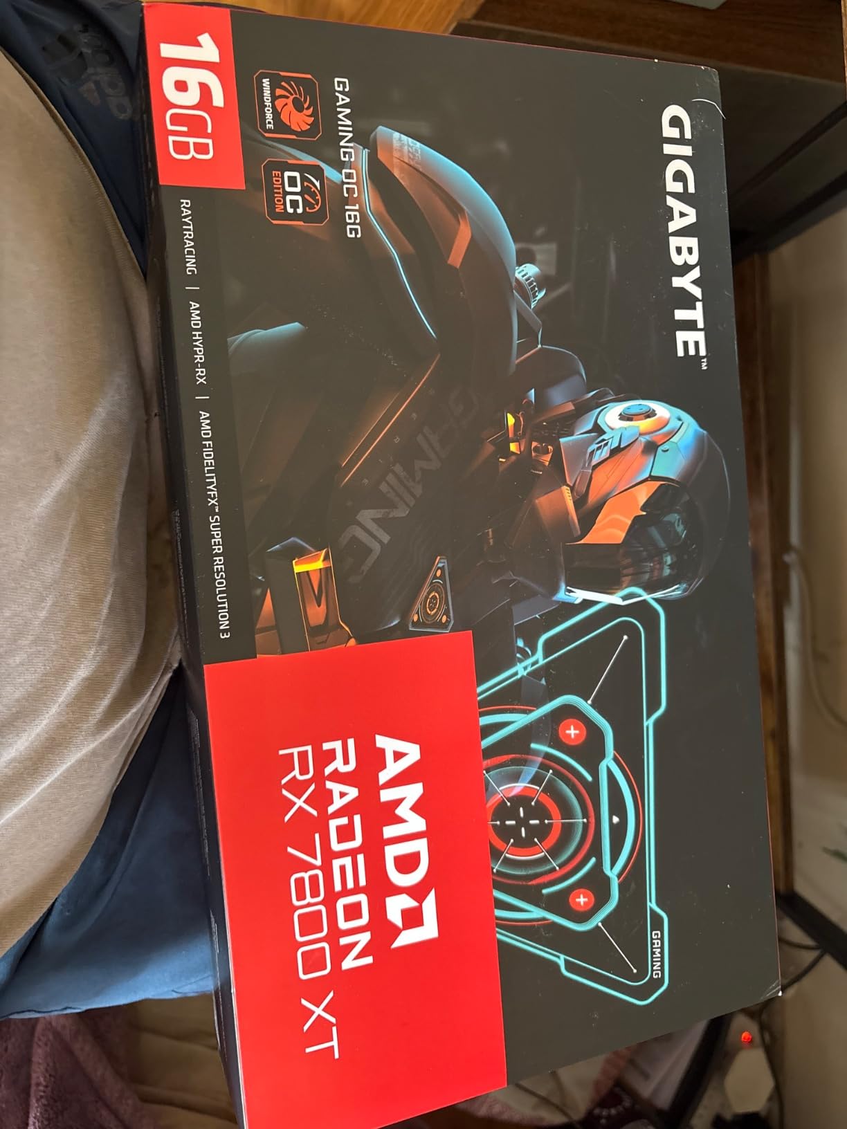 GIGABYTE Radeon RX 7800 XT Gaming OC 16GB Graphics Card - 16GB GDDR6 256-bit, Windforce Cooling System, Metal Back Plate, DP 2.1, HDMI 2.1, AMD RDNA 3 Architecture, GV-R78XTGAMING OC-16GD customer photo 1
