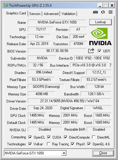GTX 1650 Low Profile 4GB Graphics Card 128 Bit Dual Monitor Video Card DisplayPort & HDMI Outputs Single Slot GPU Bus Powered PCI-e 3.0x16 DirectX 12 OpenGL 4.6 HDCP 2.2 customer photo 1