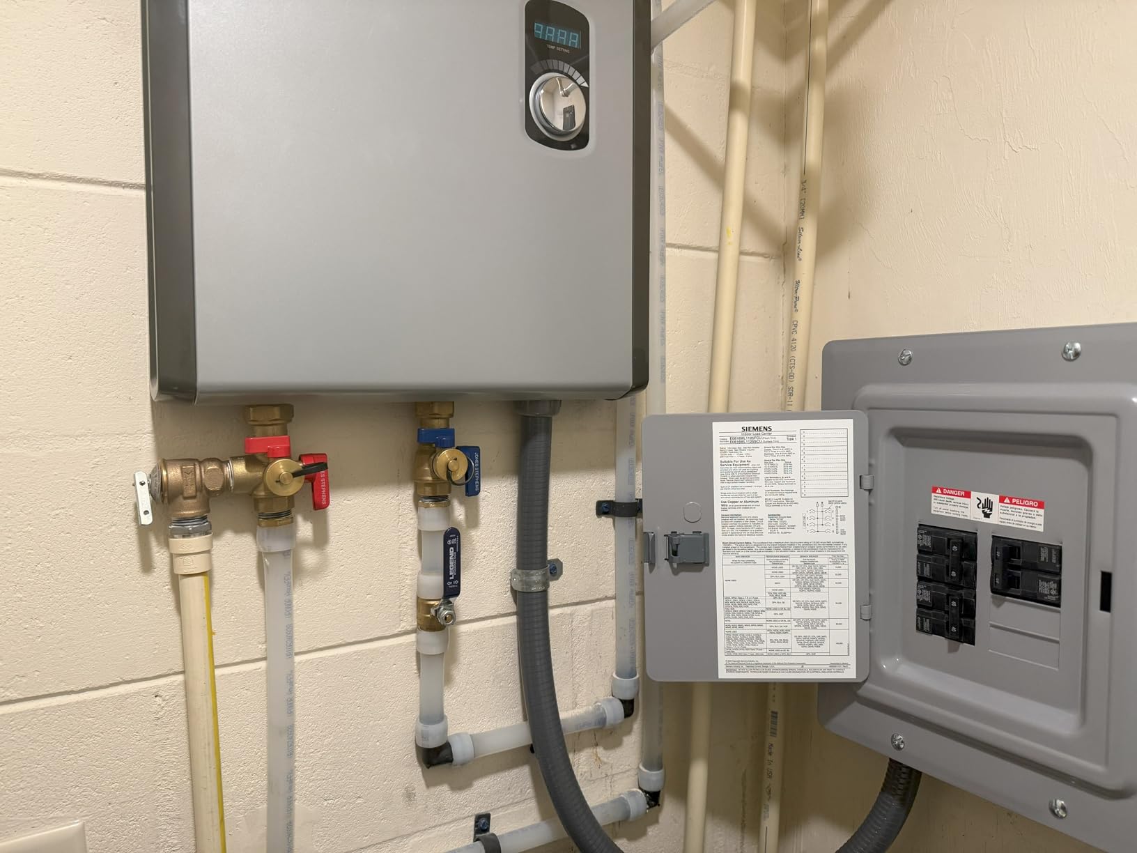 Rheem 6.5kW 240V Point of Use Thermostatic Tankless Electric Water Heater customer photo 2