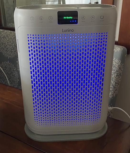 Air Purifiers for Home Large Room up to 2400sq.ft, LUNINO H13 HEPA Air Filter with PM 2.5 Display Air Quality Sensors, Aromatherapy Function, Air Cleaner for Dust, Smoke, Dander, Pets Hair, Pollen customer photo 2