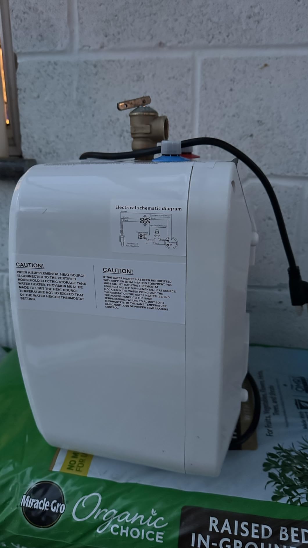 BN-LINK Electric Mini-Tank Water Heater 2.7 Gallon Under Sink Water Heater, 1440W Point of Use Demand for Instant Hot Water 120V, Compact Tank for Space Saving, ETL Listed customer photo 2